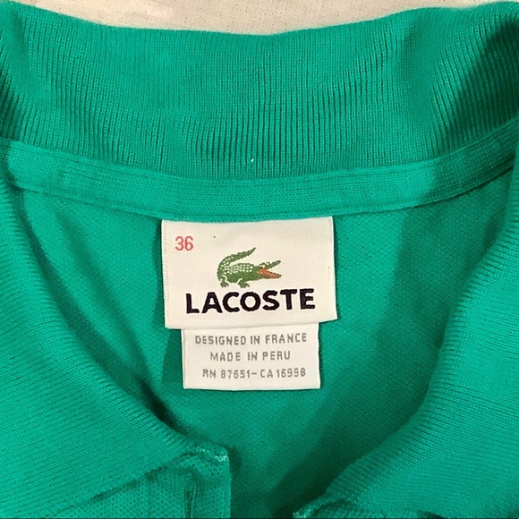Lacoste🐊 Stretch Cotton Pique Polo - Picture 3 of 4